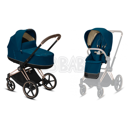 Set Kombinovaný kočík Cybex Priam Seat Pack - Mountain Blue 2021