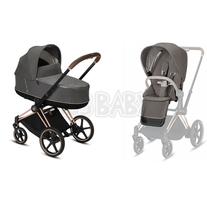 Set Kombinovaný kočík Cybex Priam Seat Pack - Soho Grey 2021